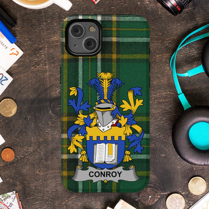 Conroy Family Crest Plaid iPhone Case protective product
