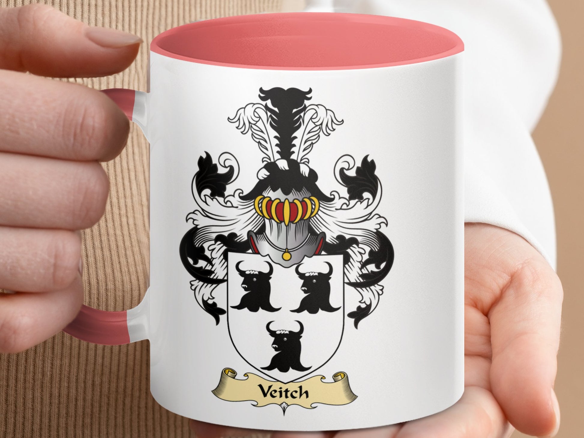 Clan Veitch Scottish Coat of Arms Mug - Living Stone Gifts