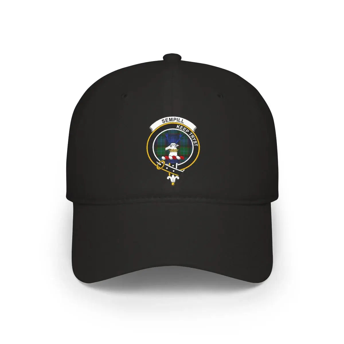 Sempill Keep Tryst Embroidered Logo Black Hat