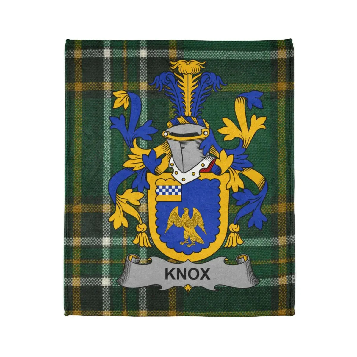 Knox Family Crest Plaid Blanket Design product