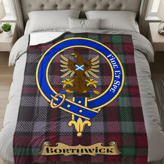 Clan Borthwick Scottish Tartan Blanket product type