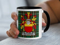 McCarron Irish family crest black accent mug