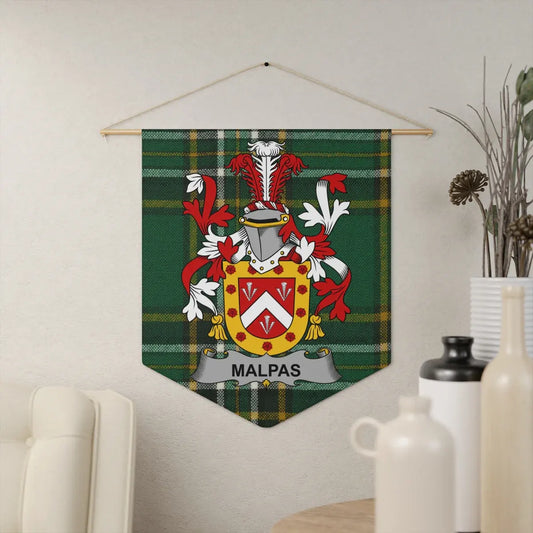 Malpas Family Crest Wall Hanging Banner product