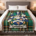 Chinnery Coat Arms Tartan Plaid Throw Blanket product type