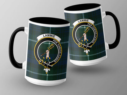 Traditional Scottish Clan Lammie Tartan Crest Plaid Mug - Living Stone Gifts