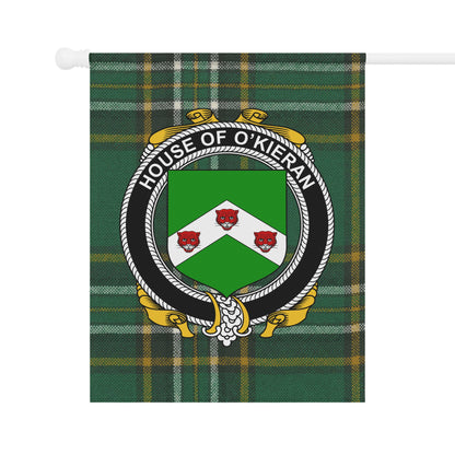 House of O'Kieran Green Plaid Banner Flag Product