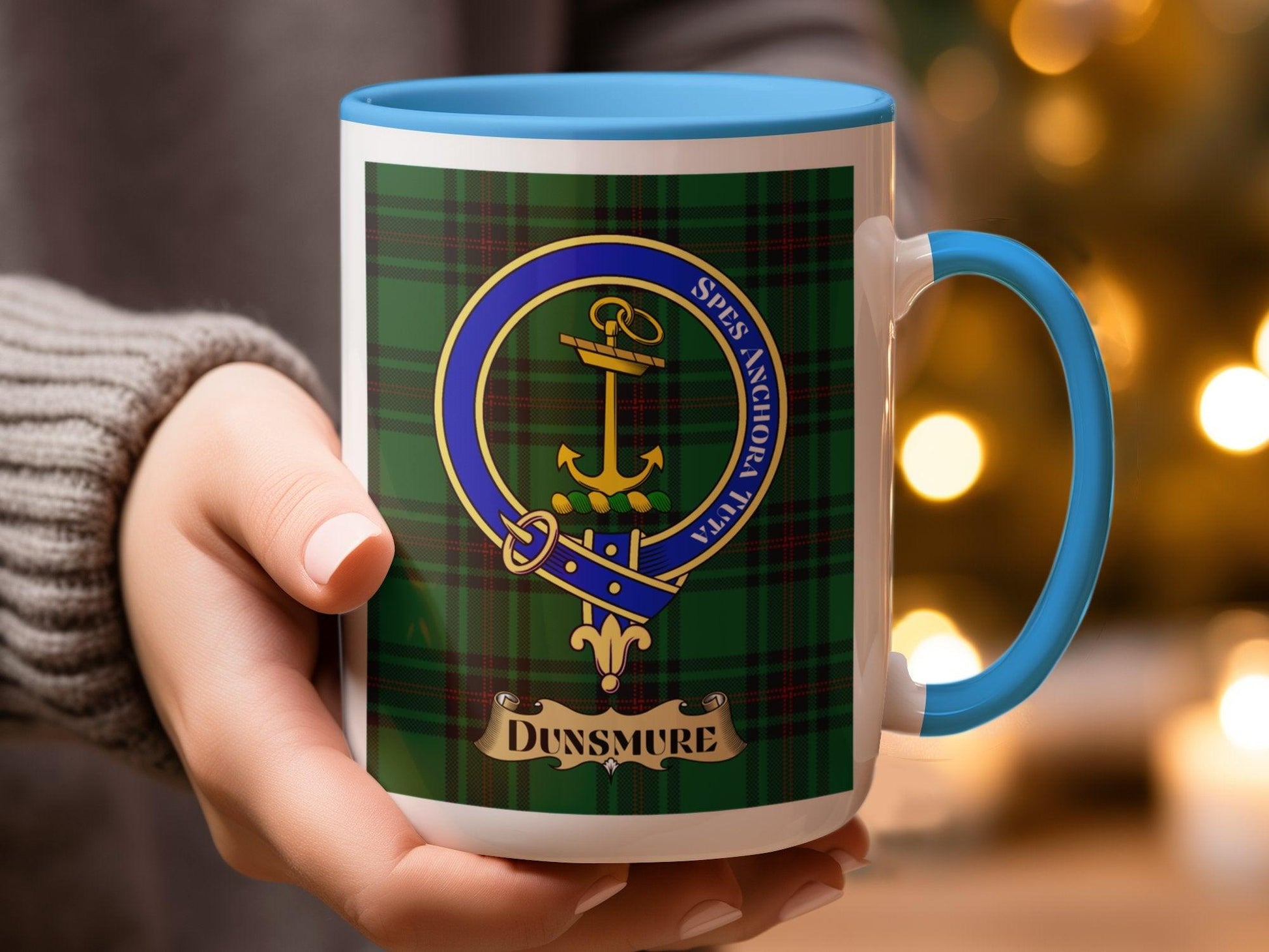 Dunsmure Scottish Clan Crest Tartan Heritage Mug - Living Stone Gifts