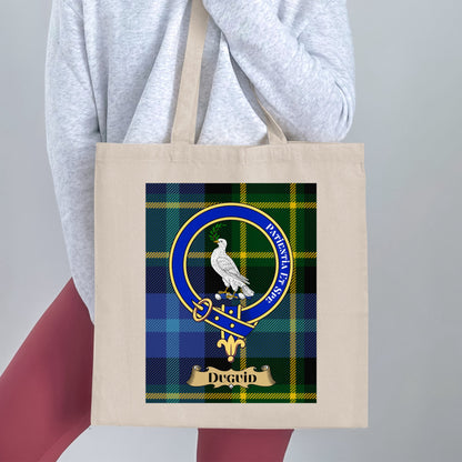 Duguid Clan Scottish Tartan Design Tote Bag - Living Stone Gifts