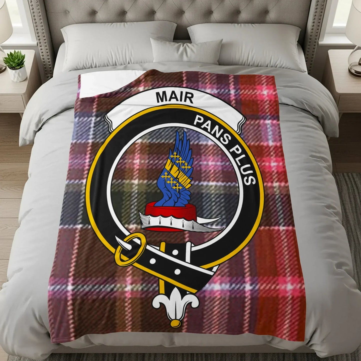 Mair Pans Plus Tartan Plaid Design Blanket product