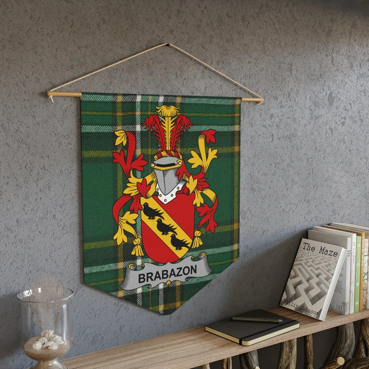 Brabazon Family Crest Plaid Wall Hanging product