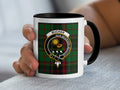Buchan Clan Tartan Mug with Crest and Motto Design