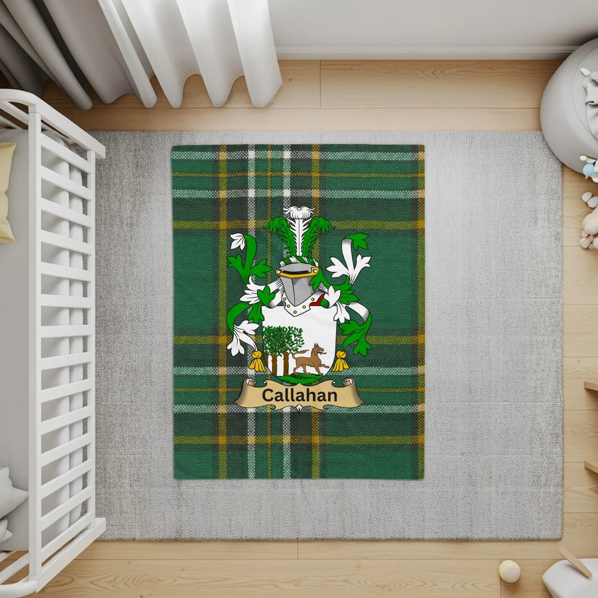 Green Personalized Callahan Family Crest Tartan product type