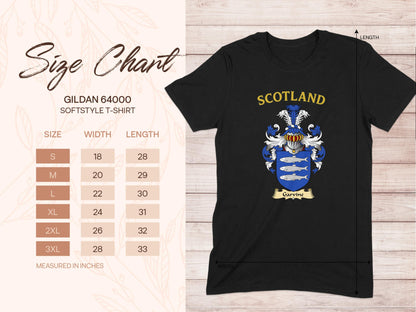 Scotland Softstyle T-shirt with Family Crest product