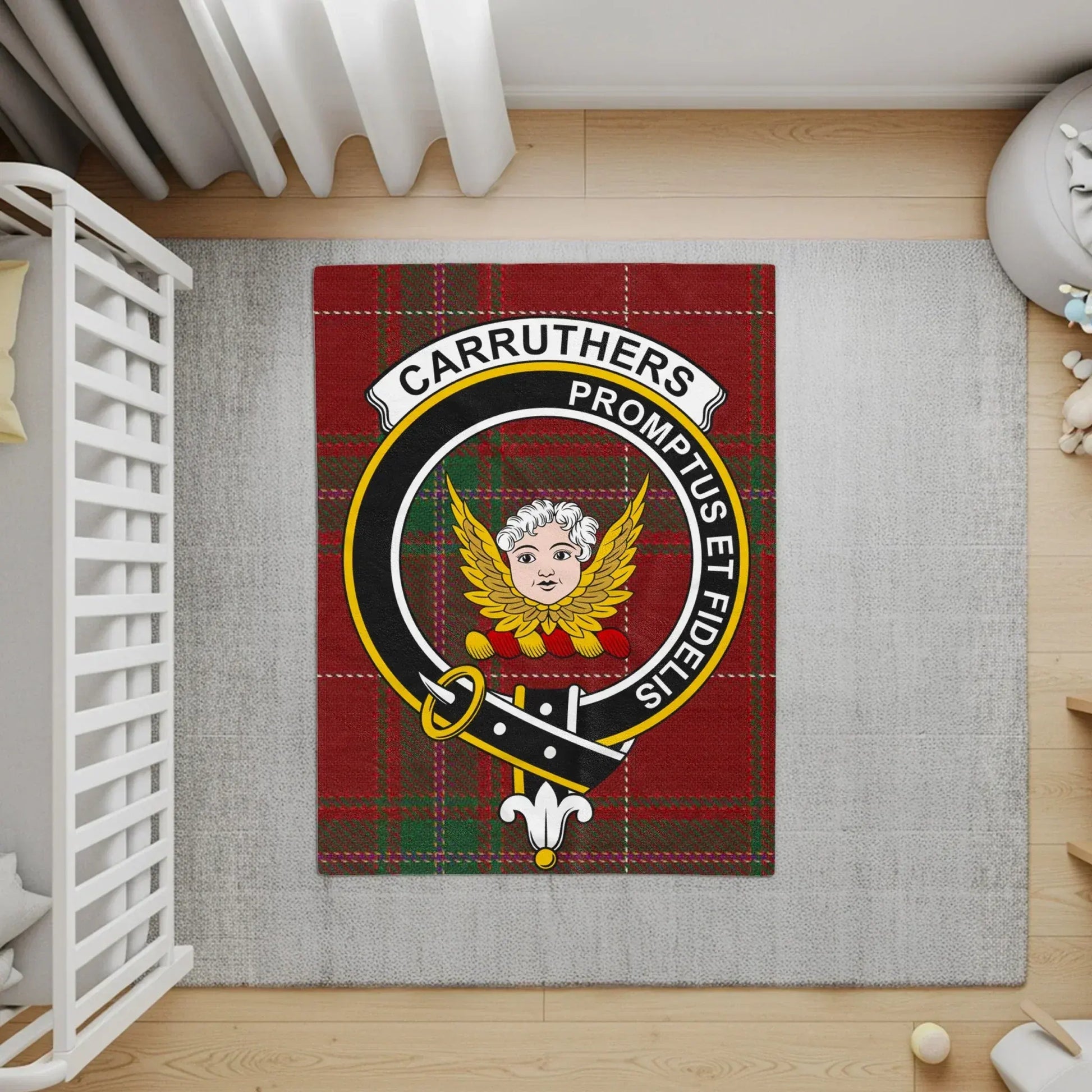 Carruthers Family Crest Tartan Print Decor product