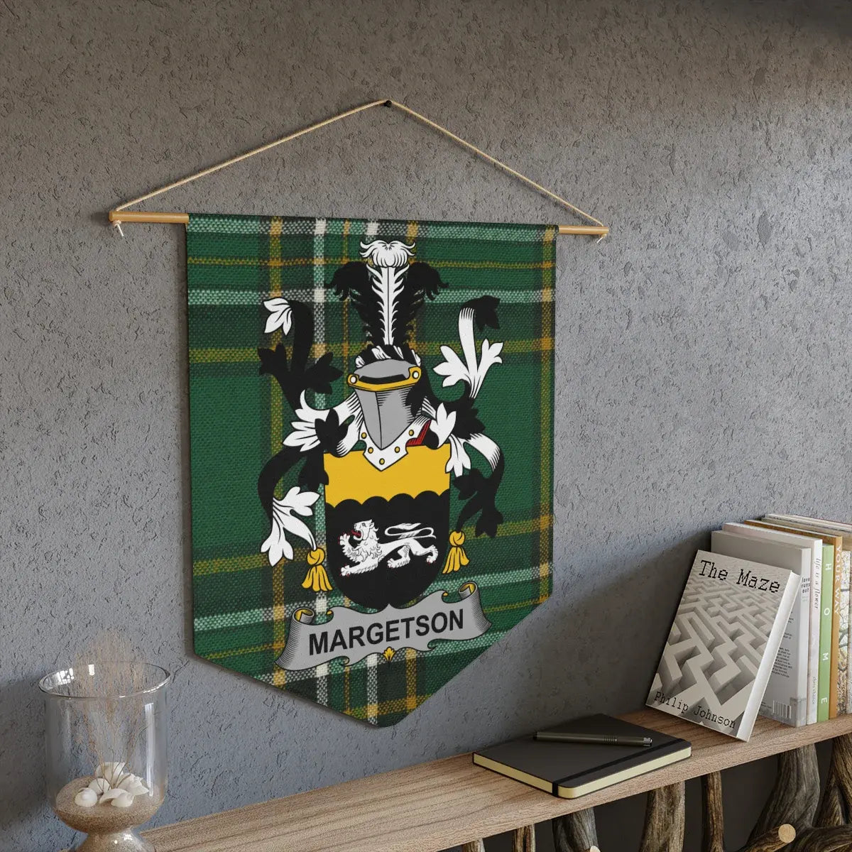 Margetson Coat of Arms Tartan Wall Hanging product