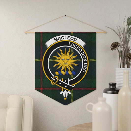 MacLeod Sun Crest Plaid Wall Hanging Banner product