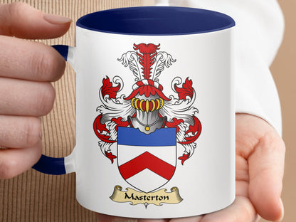 Masterton Scottish Clan Surname Coat of Arms Mug - Living Stone Gifts