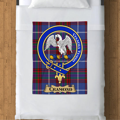 Cramond Crest Scottish Tartan Throw Blanket - Living Stone Gifts