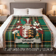 Grady Irish Woven Blanket | O'Grady Lords of Thomond Tartan Throw