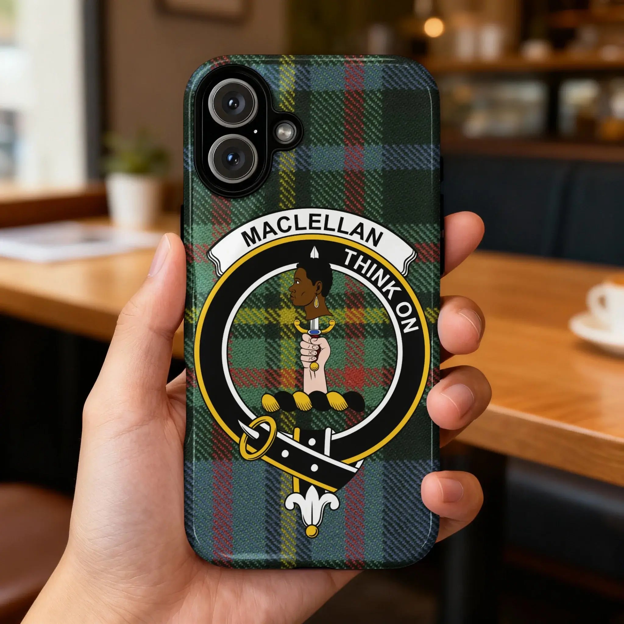 Maclellan Think On Tartan Plaid Phone Case Cover