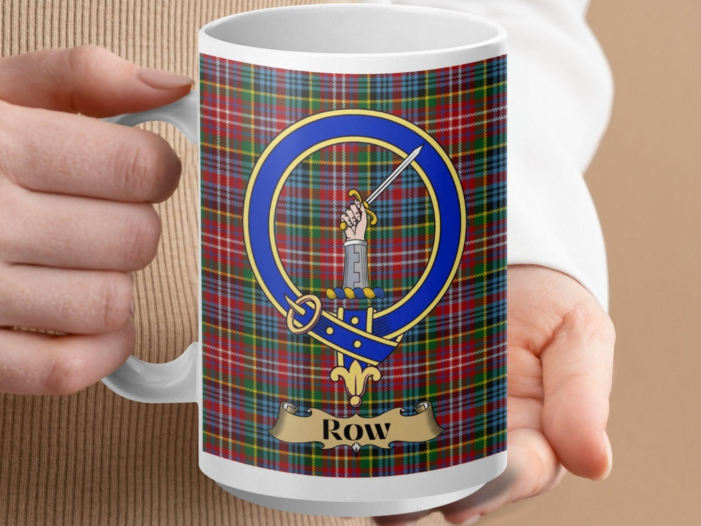 Personalized Family Crest Plaid Coffee Mug product