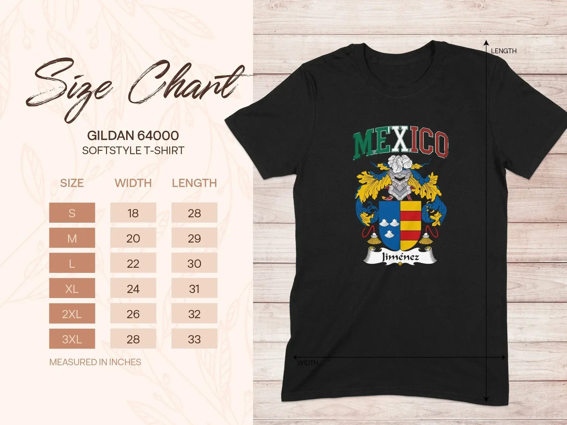 Mexico Family Crest Coat of Arms Design T-shirt product