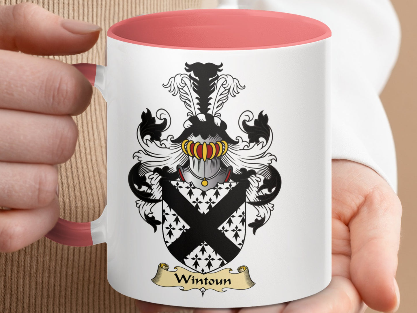 Clan Wintoun Scottish Coat of Arms Mug - Living Stone Gifts