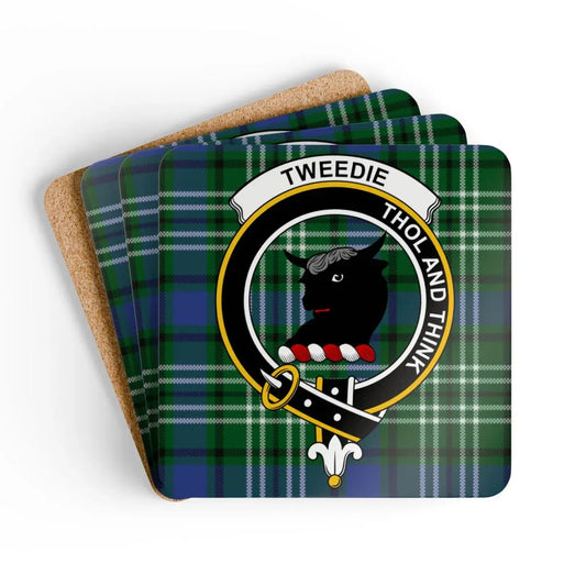 Tweedie Tholand Think Clan Crest Plaid Coaster product