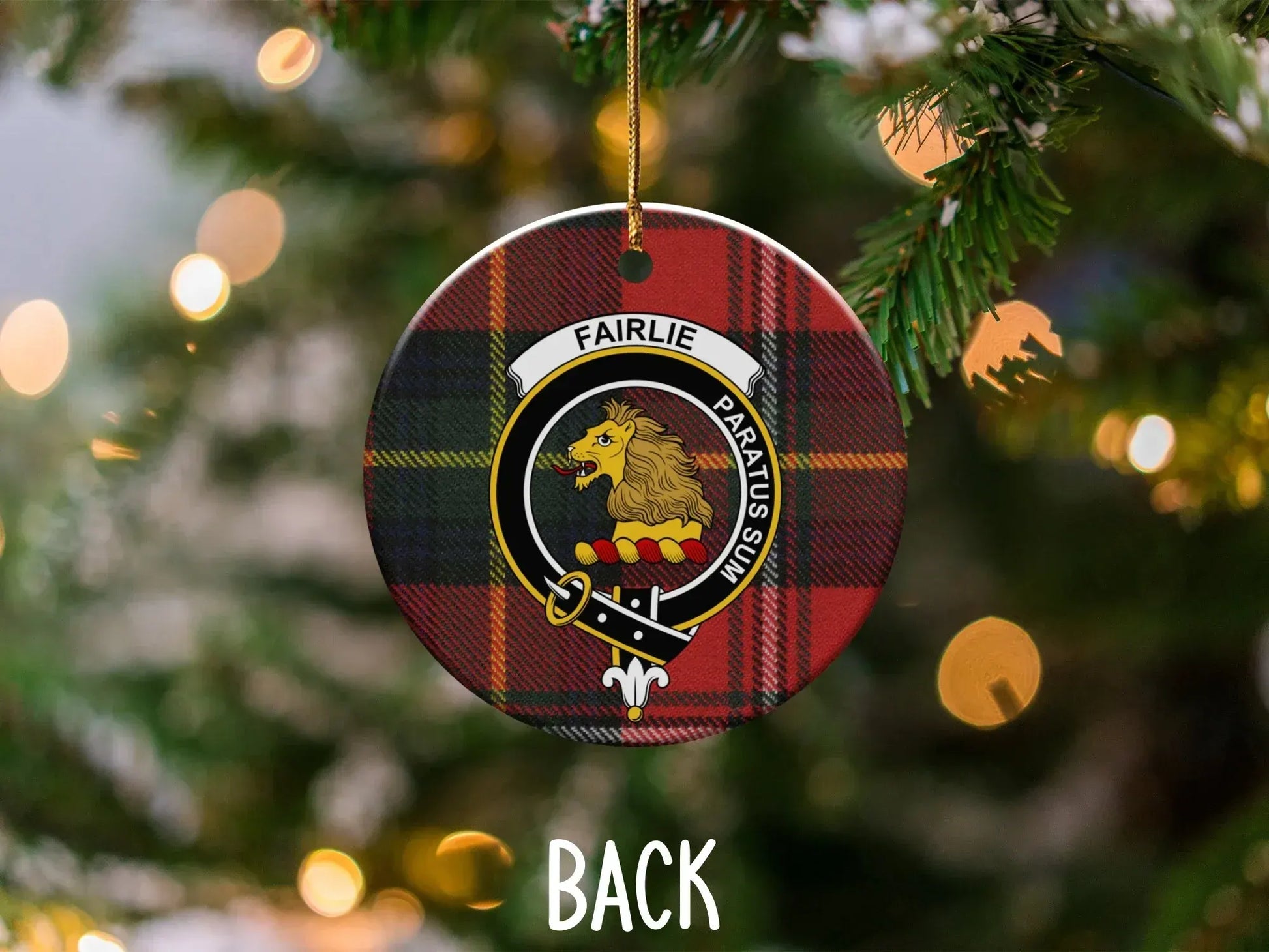 Fairlie Paratus Sum Plaid Ornament product
