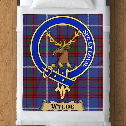 Scottish Clan Wylde Tartan Plaid Throw Blanket - Living Stone Gifts