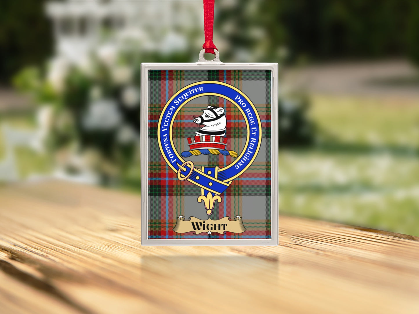 Victorian Wight Tartan Clan Crest Plaque product