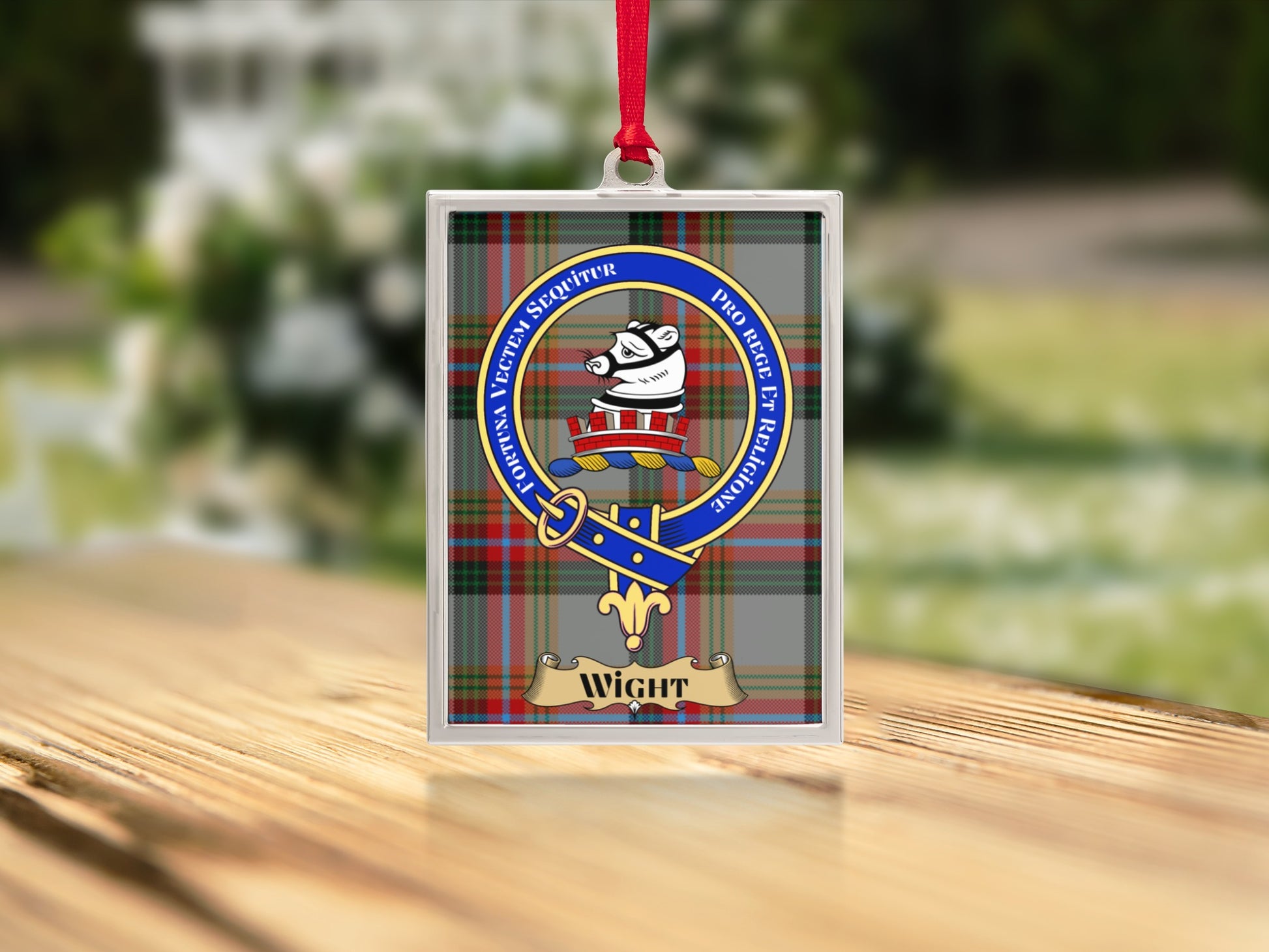 Victorian Wight Tartan Clan Crest Plaque product