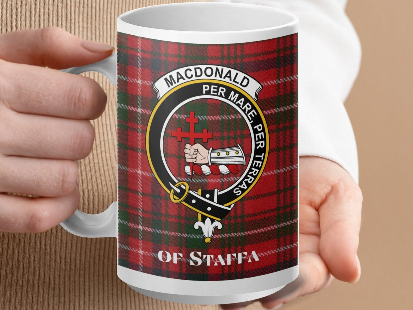Macdonald Per Mare Per Terras Crest Design Mug product