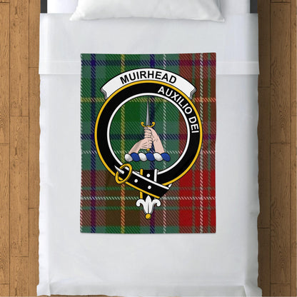 Scottish Clan Muirhead Tartan Plaid Throw Blanket - Living Stone Gifts