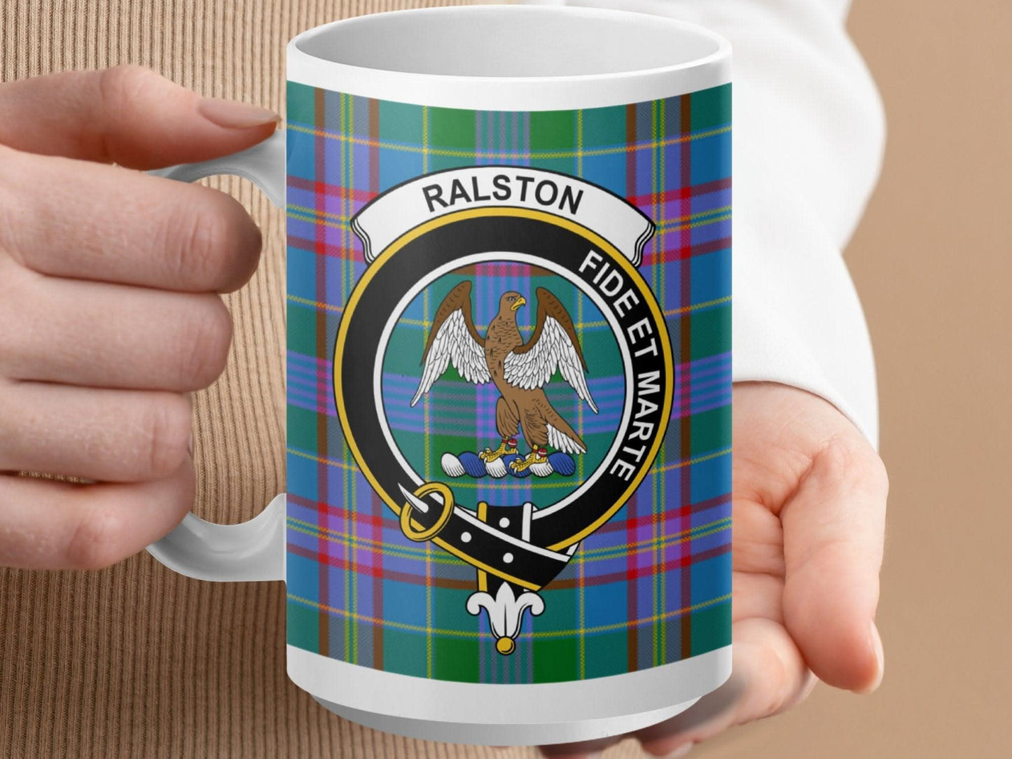 Ralston Fide Et Marte Plaid Customized Mug product