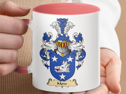 Mow Scottish Clan Surname Coat of Arms Crest Mug - Living Stone Gifts