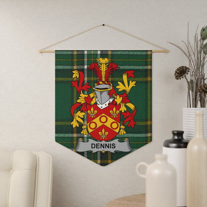 Dennis Personalized Plaid Family Crest Wall Hanging product