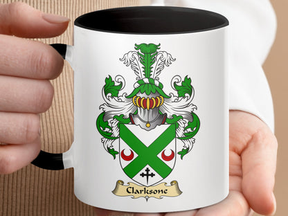 Clarke Scottish Clan Coat of Arms Delightful Mug - Living Stone Gifts