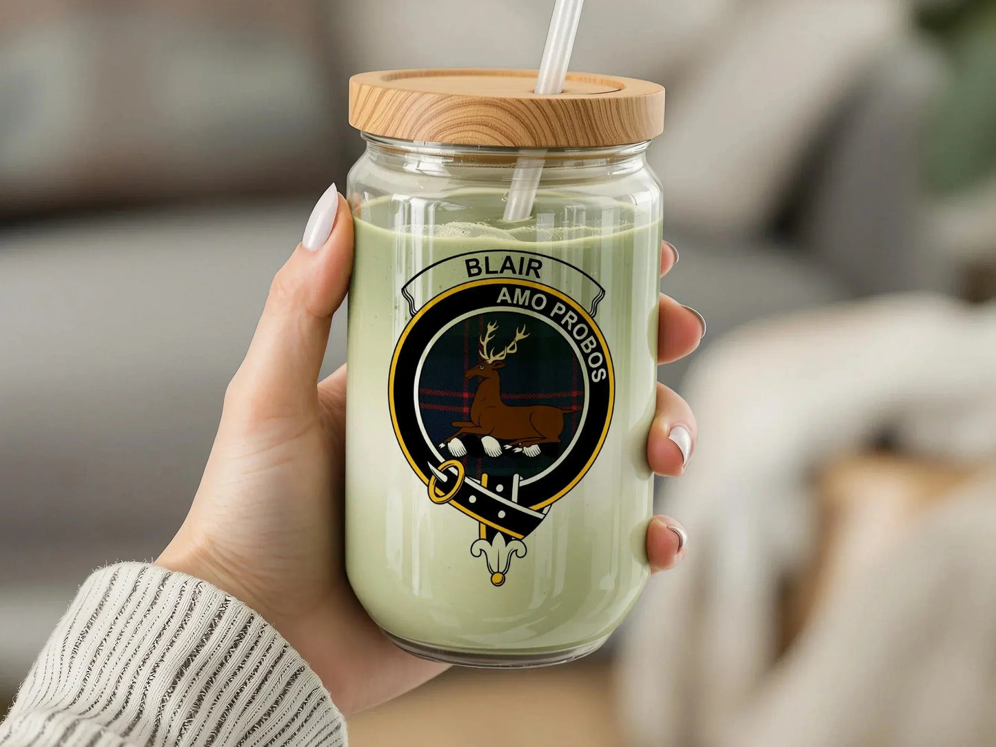Blair Amo Probos Deer Crest Glass Jar Candle product