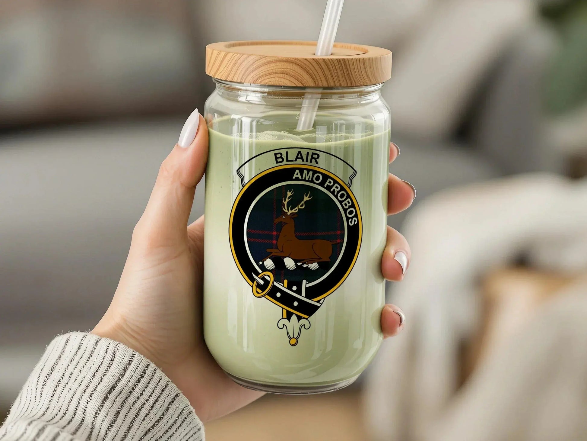 Blair Amo Probos Deer Crest Glass Jar Candle product