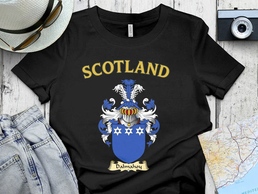 Scotland Dalmahoy Family Crest Graphic T-shirt product
