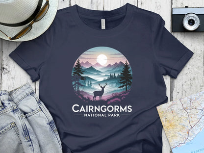 Cairngorms National Park Scenic Deer Graphic T-shirt product