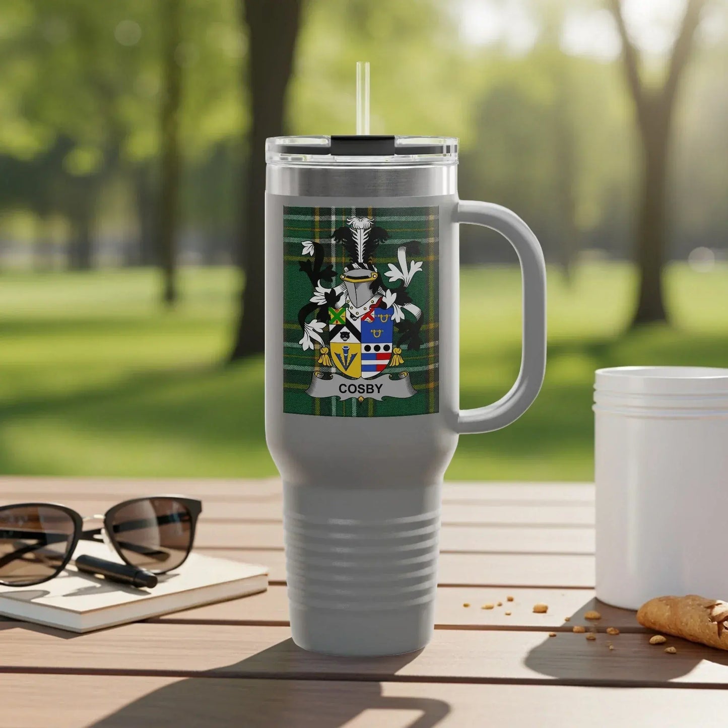 Personalized Coat of Arms Insulated Travel Mug product