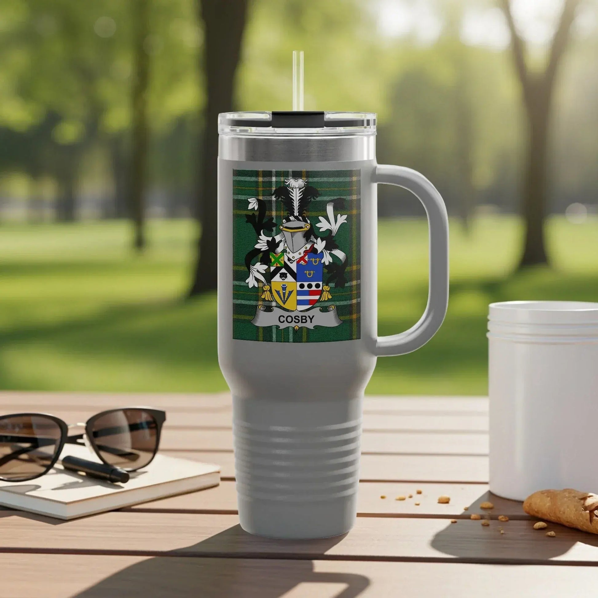 Personalized Coat of Arms Insulated Travel Mug product