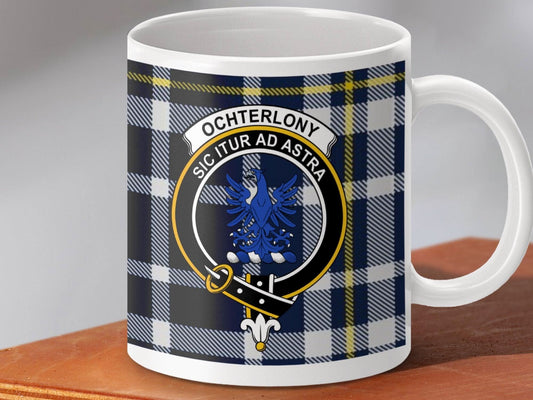 Ochterlony Sic Itur Ad Astra Plaid Pattern Mug product