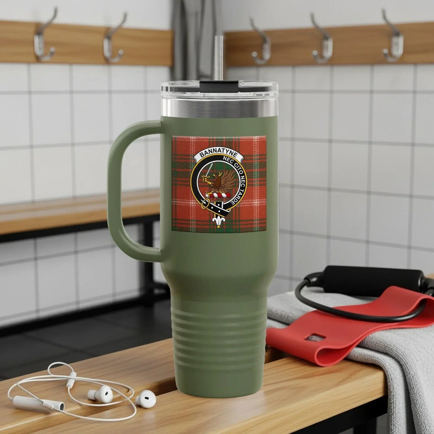 Scottish Tartan Travel Mug Insulated Coffee product