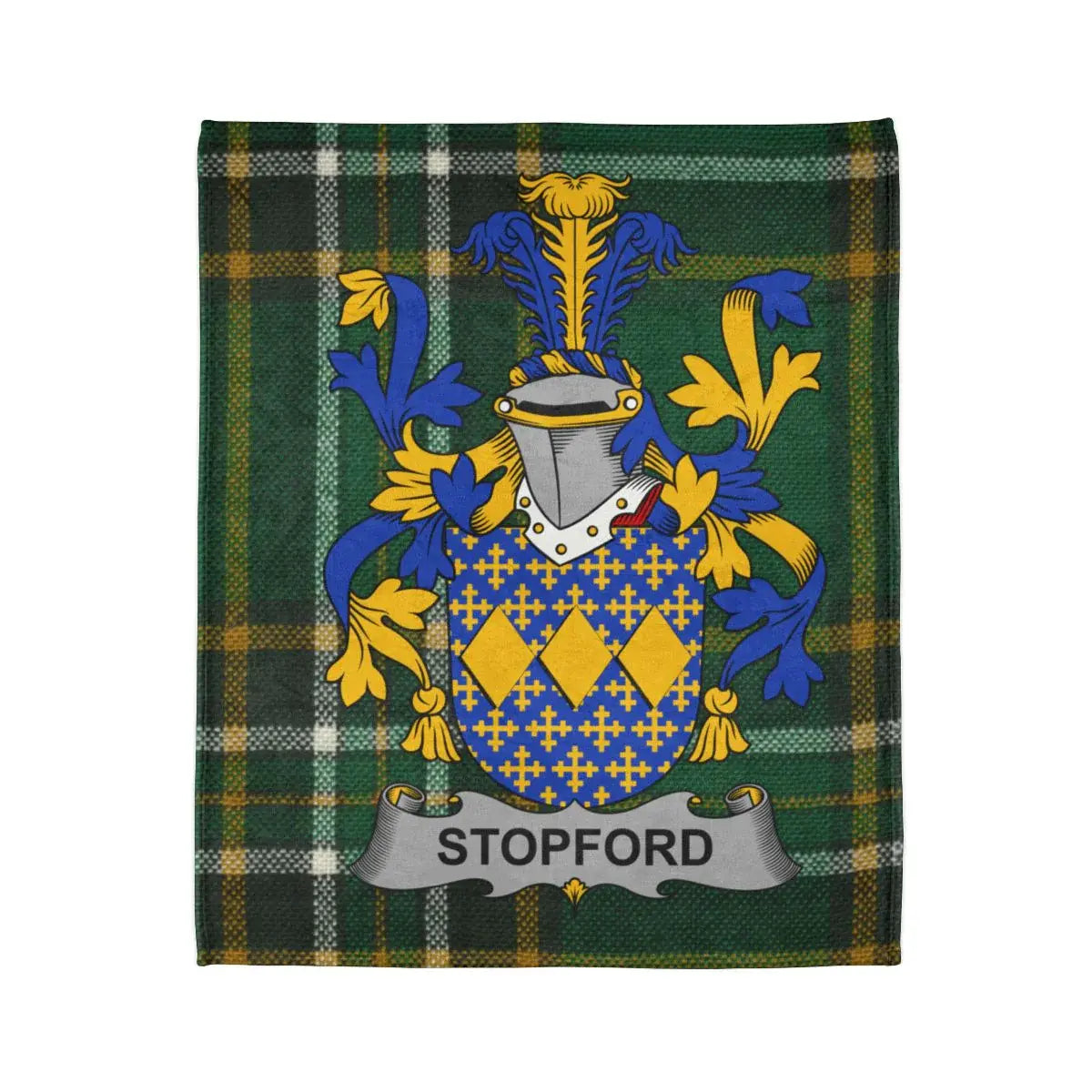 Stopford Family Crest Tartan Pattern Blanket product