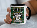 McNally Irish family crest black accent mug