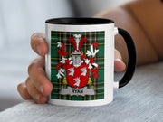 Ryan Irish Family Crest Accent Mug