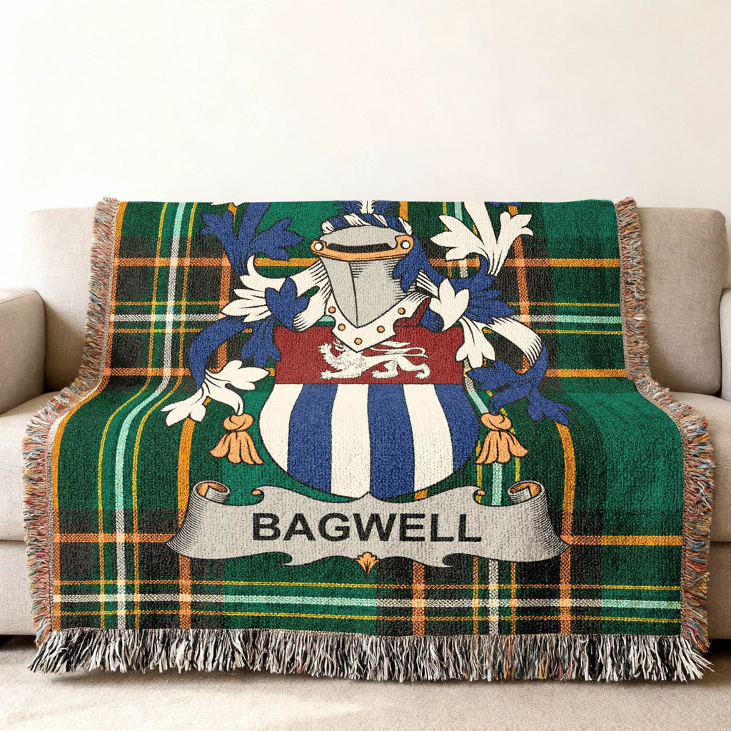 Bagwell Crest Tartan Plaid Throw Blanket product type